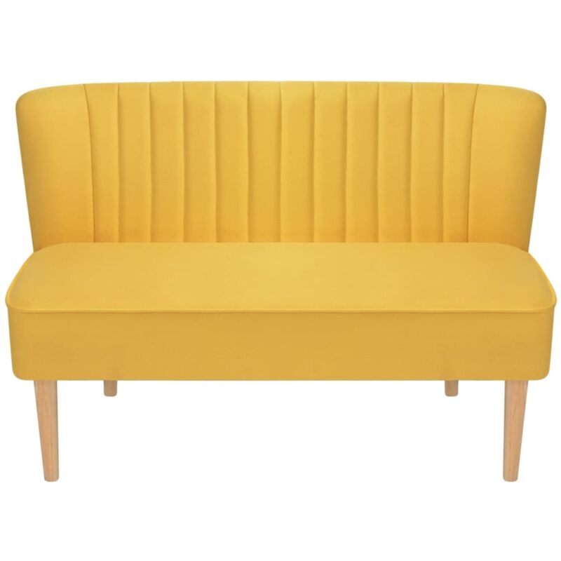 Vidaxl - Canapé 117x55,5x77 cm Tissu Jaune