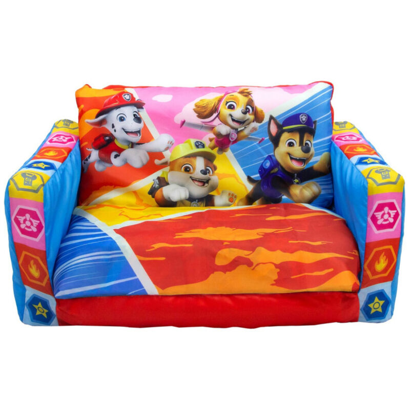 Canapé 2 en 1 convertible et lit gonflable pour enfants - Pat Patrouille Canapé 2 en 1 convertible et lit gonflable pour enfants - Pat Patrouille