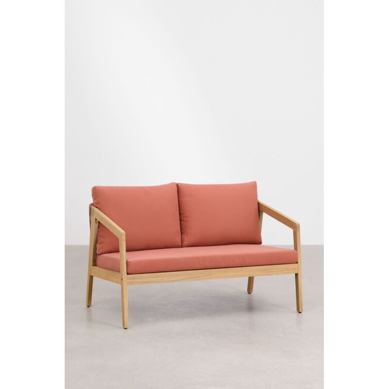 Canapé 2 places en bois d'acacia et corde tressée Kaela SKLUM