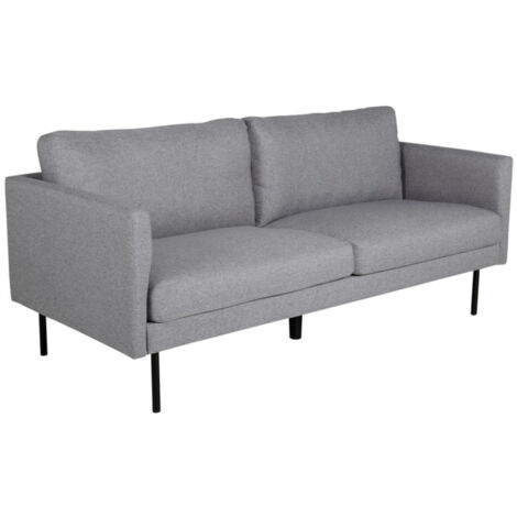 Canapé 2 Places en Tissu "Zoom" 180cm Gris