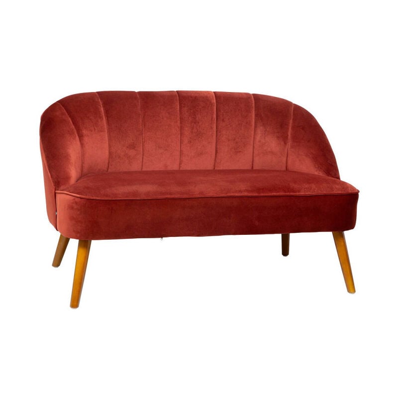 Atmosphera - Canapé 2 Places 'Naova' 126cm Terracotta