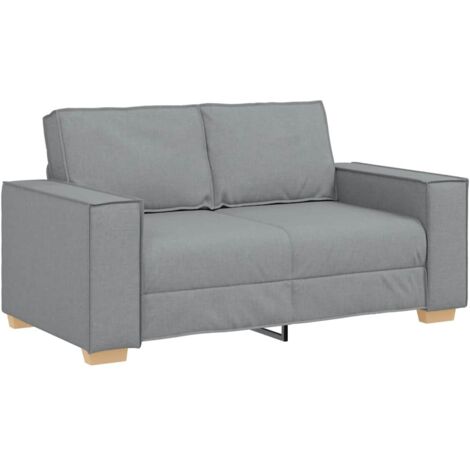 Canapé 2 places，Sofa pour Salon，Banquette Gris clair 120 cm Tissu CFW152711