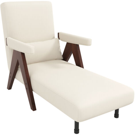 Canapé 3-in-1 Convertible Chaise Lit Linge Beige 64.00x60.00x87.00 cm ZIPSOFA