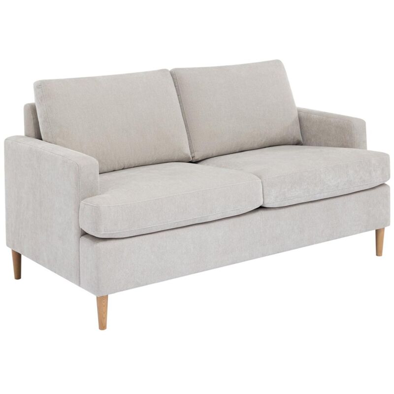 Vente-unique - Canapé 3 places convertible en tissu beige copona