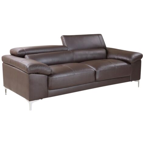Canapé convertible lit 100% cuir 3 places pas cher et tendance
