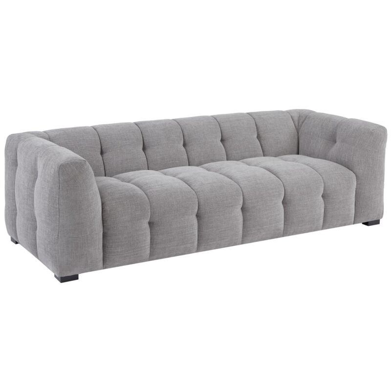 Pascal Morabito - Canapé 3 places en tissu chiné gris dilome de