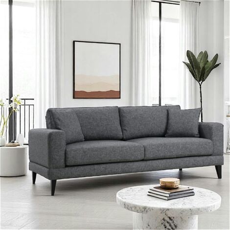 Canapé 3 places gris - style contemporain VENCE