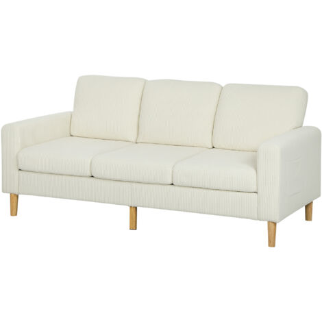 Canapé 3 places style nordique GARDA beige clair