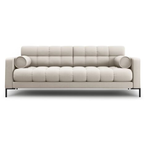 Canapé 4 places en tissu structurel beige