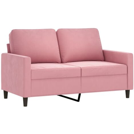 Canapé à 2 places,Sofa pour Salon,Banquette Rose 120 cm Velours CFW216514