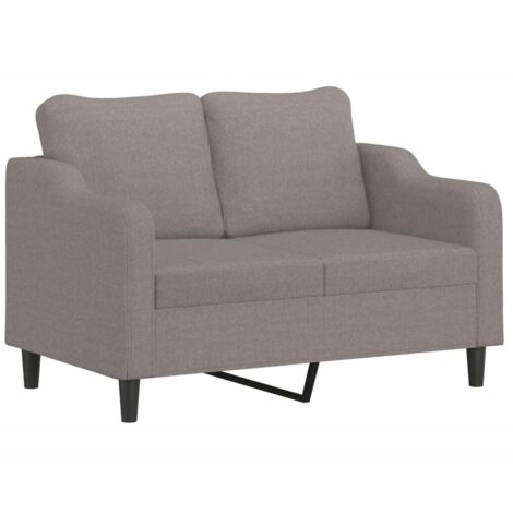 Canapé à 2 places，Sofa pour Salon，Banquette Taupe 140 cm Tissu CFW340388