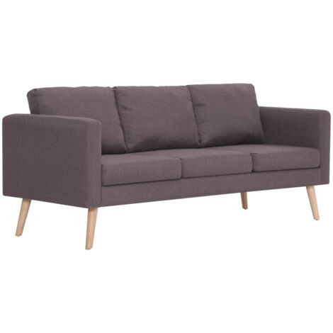 Canape Relax Lincoln 3 Places Taupe