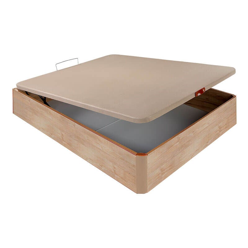 

Canapé abatible madera chep 3D transpirable altura 34 cm | 135x182cm - Roble