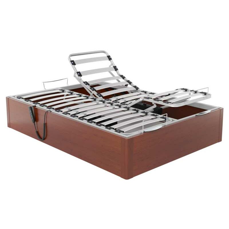 

Canapé Abatible articulado con motor Ankara altura 34 cm | 160x182cm - Nogal