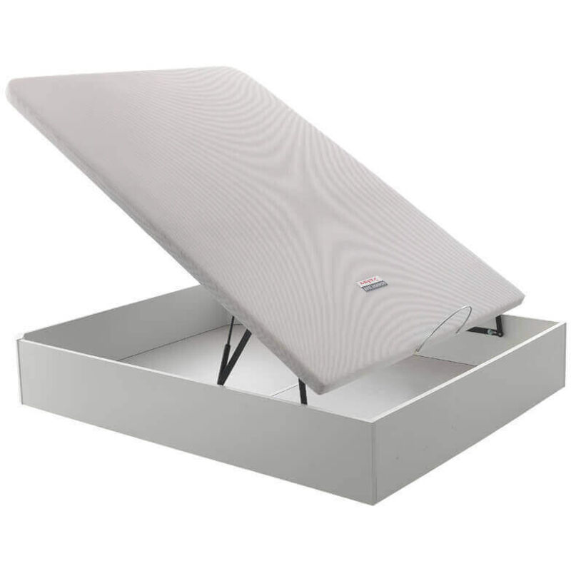 

Canapé Abatible Relax Musa 3D gran capacidad alturas 38/32 cm | Blanco - 150x190cm - Altura 32 cm