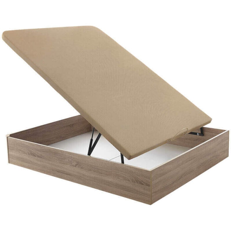 

Canapé Abatible Musa 3D gran capacidad alturas 38/32 cm | 150x200cm - Natural - Altura 38 cm - Relax