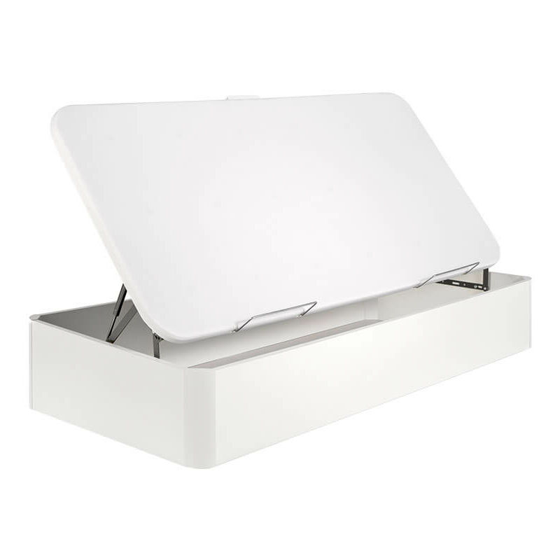 

Canapé Abatible Juvenil Apertura Lateral 3D altura 36 cm | Blanco - 90x190cm