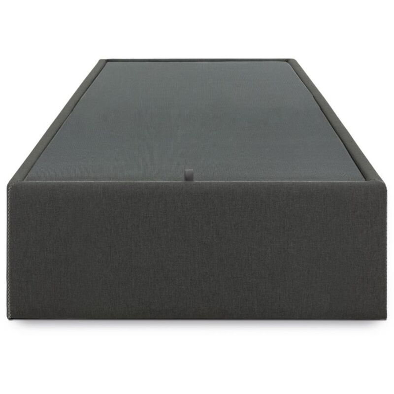 

Kave Home - Canapé abatible Matter 90 x 190 cm grafito con estructura de madera y espuma de poliuretano tapizada con tela antimanchas