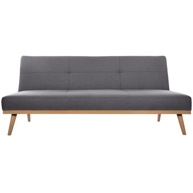 Atmosphera - Canapé convertible Dohan 3 places gris ardoise créateur d'intérieur