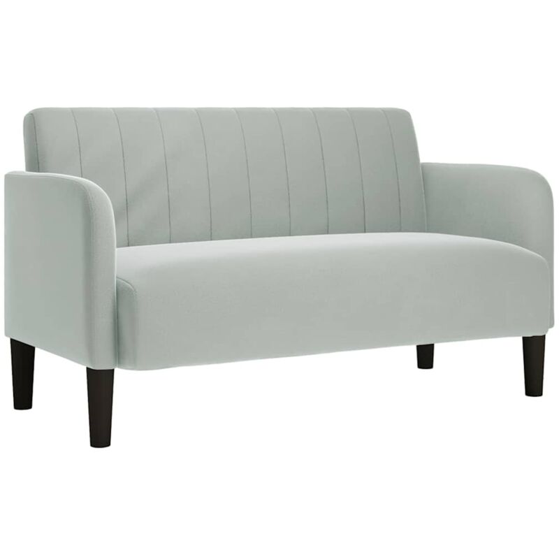 Vidaxl - Canapé causeuse gris clair 109 cm velours