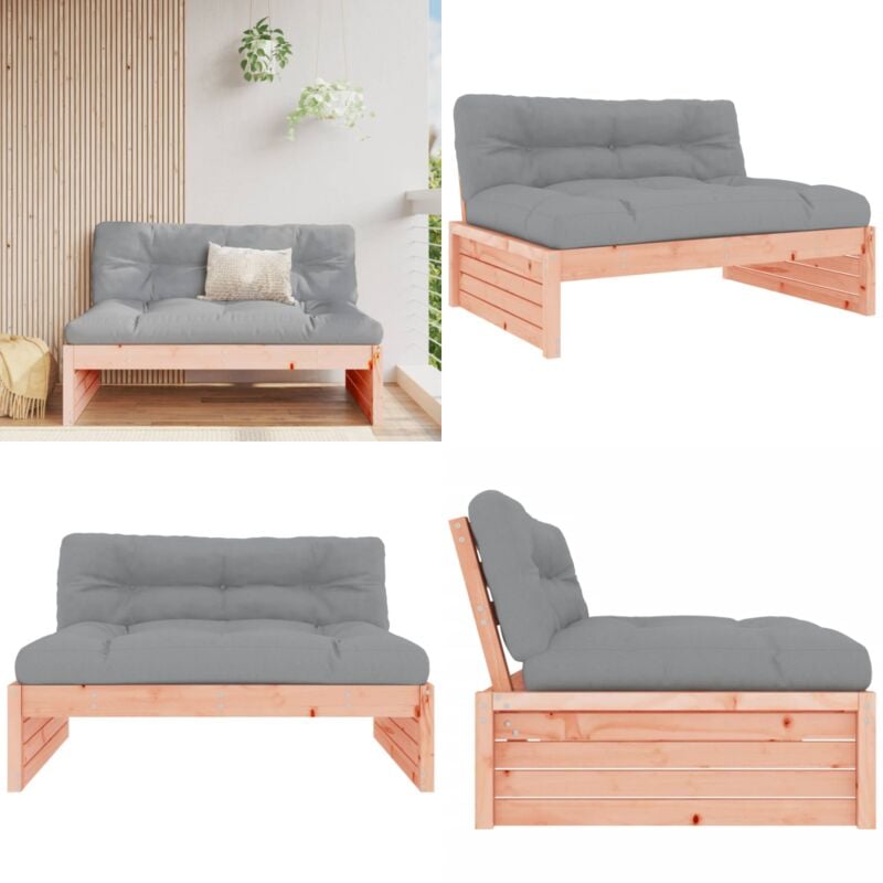 Canapé central 120x80 cm bois massif douglas - Canapé Extérieur - Mobilier De Jardin - Canapé Sectionnel - Meubles De Jardin - Chaise Longue - Home &