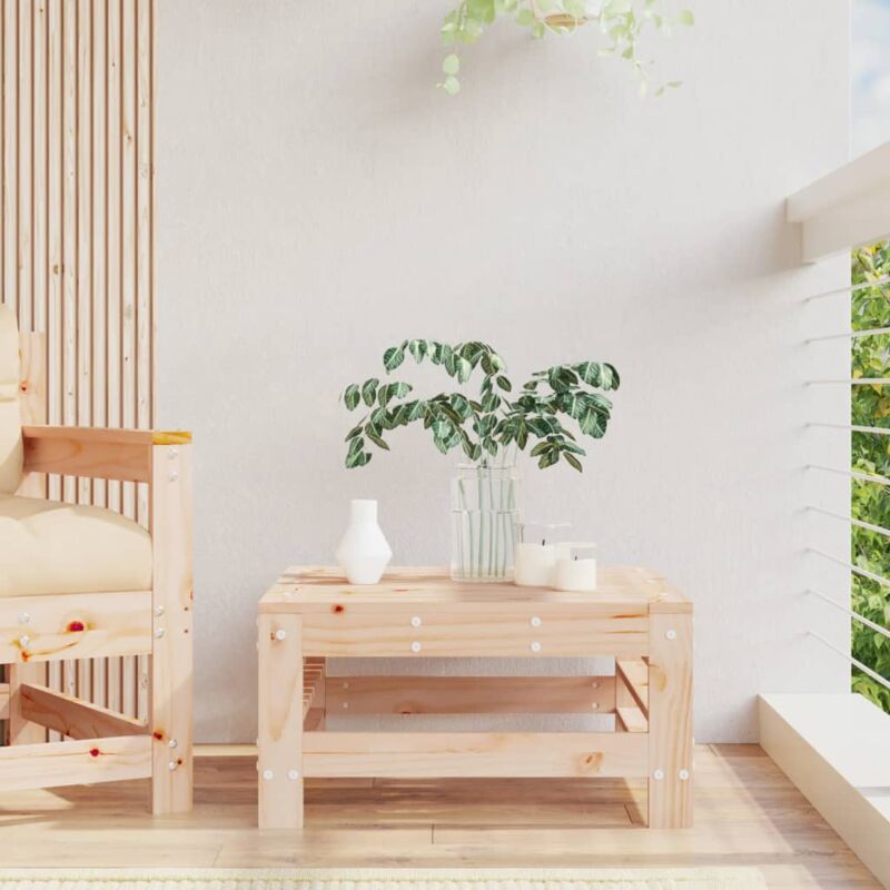 Repose-pied de jardin bois de pin massif vidaXL59190
