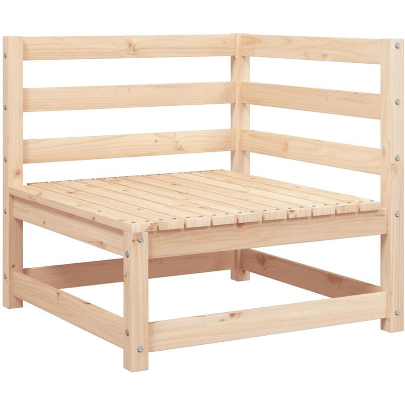 Canapé d'angle de jardin 70x70x67 cm bois de pin massif Vidaxl