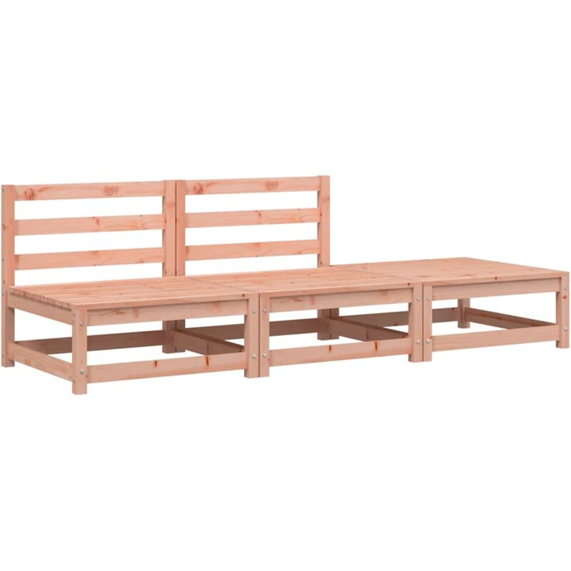 Canapé jardin sans accoudoirs repose-pieds bois massif douglas - Vidaxl