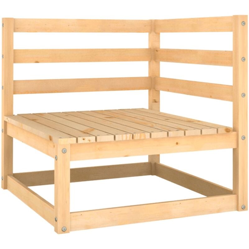 Canapés d'angle de jardin 2 pcs bois de pin massif Vidaxl