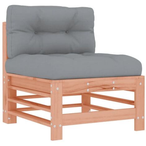 Canapé central，Canapé d'extérieur，Sofa de jardin avec coussins bois massif douglas CFW883532