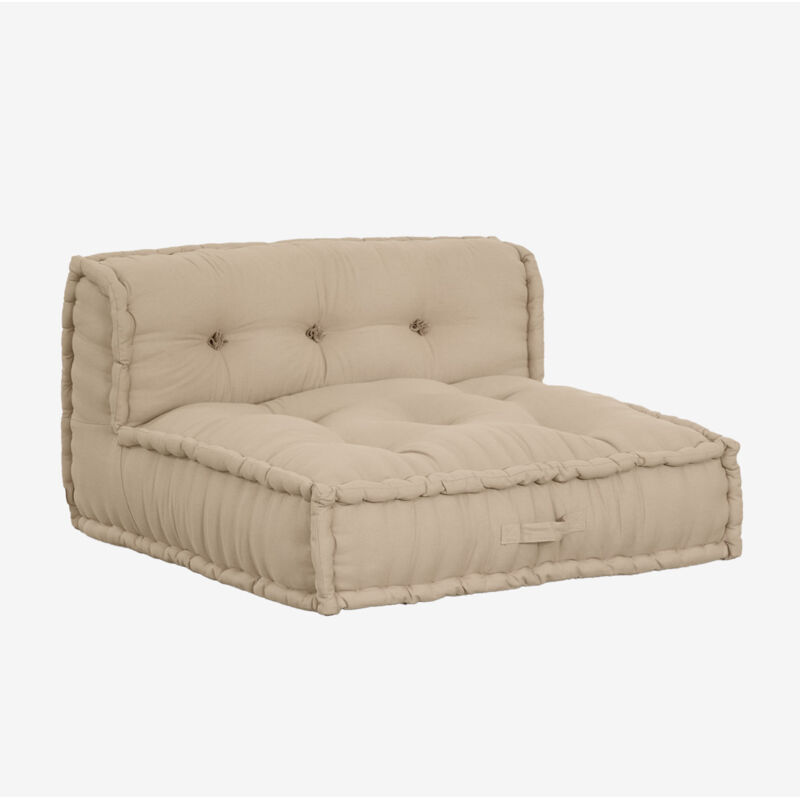 Sklum - Canapé Central pour Canapé Modulable en Coton Dhel Beige Semoline