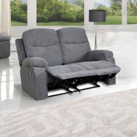 Canapé Chicago inclinable 2 places gris Twist 20