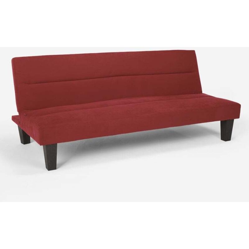 Modus Sofà – Canapé convertible 2 places clic-clac en microfibre effet velours – Dimensions 175 x 81 x 76 cm – Confort optimal et design moderne –