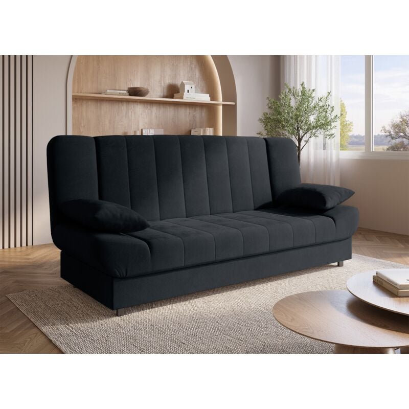 Deco In Paris - koti - Canapé clic-clac convertible noir koti