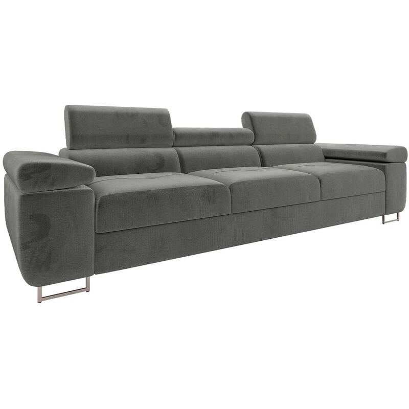 Mobilier1 - Canapé Comfivo Eliferu 104, Manila 16, 263x102x70cm, Tapisserie, Pieds: Métal