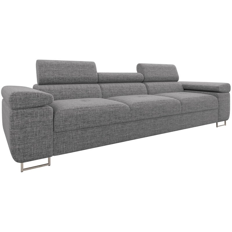 Mobilier1 - Canapé Comfivo Eliferu 104, Lux 05, 263x102x70cm, Tapisserie, Pieds: Métal