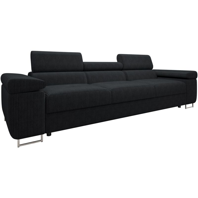 Mobilier1 - Canapé Comfivo Eliferu 104, Poso 135, 263x102x70cm, Tapisserie, Pieds: Métal