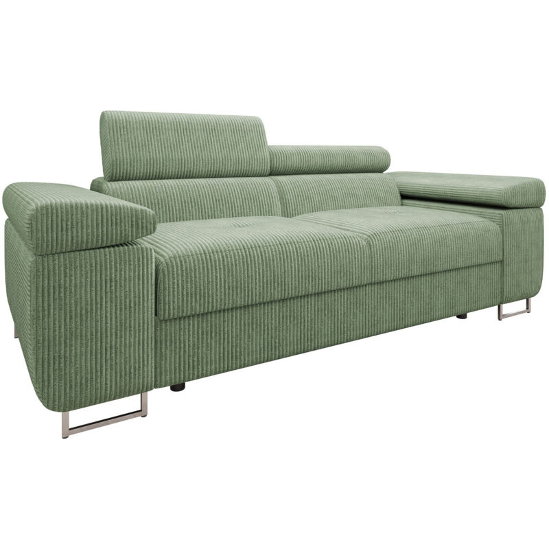 Mobilier1 - Canapé Comfivo Eliferu 105, Poso 47, 198x102x70cm, Tapisserie, Pieds: Métal