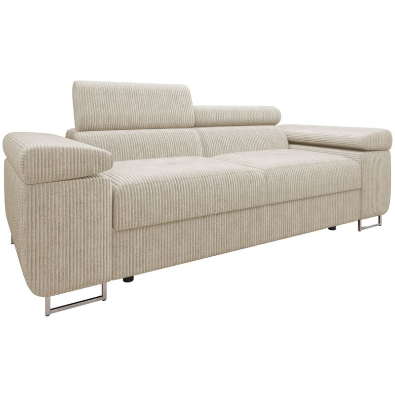 Mobilier1 - Canapé Comfivo Eliferu 105, Poso 100, 198x102x70cm, Tapisserie, Pieds: Métal