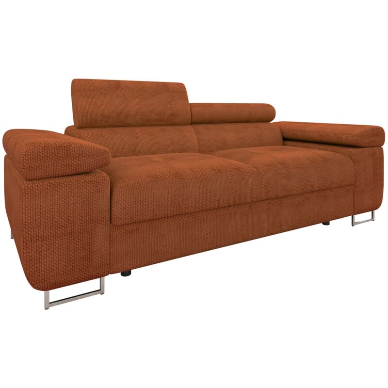 Arredamento1 - Canapé Comfivo Eliferu 105, Flow 09, 198x102x70cm, Tapisserie, Pieds: Métal