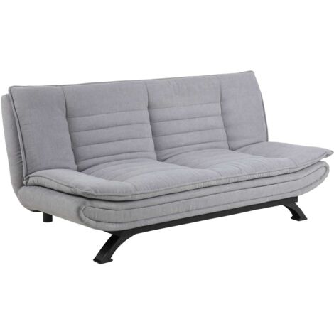 Canapé convertible 3 places en tissu et acier avec système clic-clac FAITH