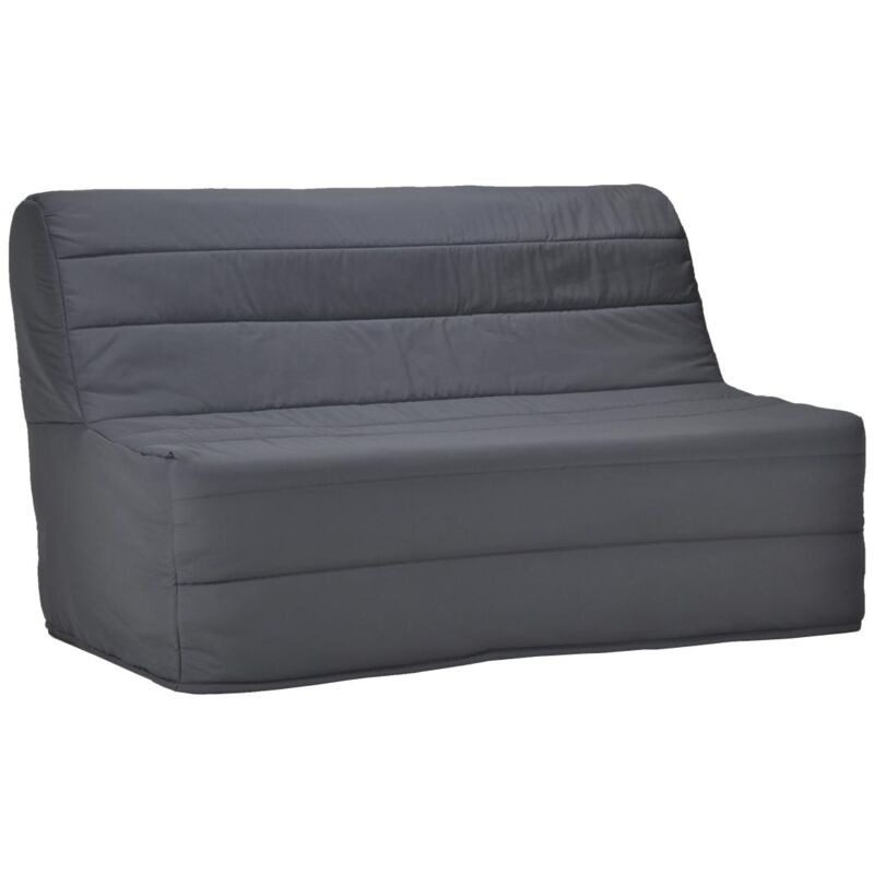 Vente-unique - Canapé convertible bz en tissu gris cowboy iii