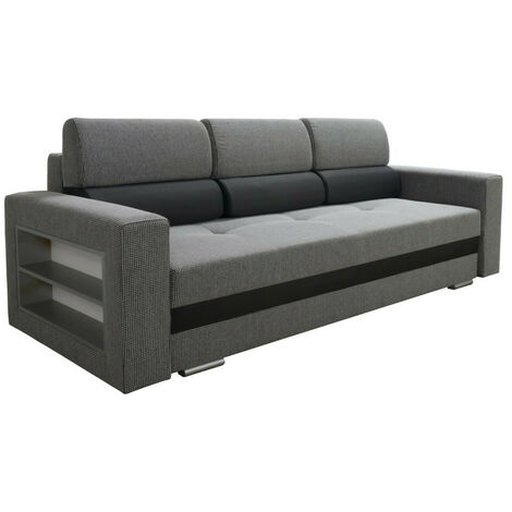 Canapé convertible Decatur 100, Palermo 200 + Mirjan 116, Boîte de literie, 0, 88x236x92cm