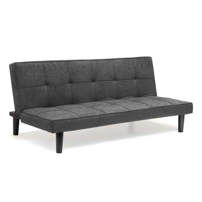 Modus Sofà – Canapé convertible 2 places clic-clac – Tissu gris moderne – Dimensions 179x91x76cm – Mécanisme pratique pour petits espaces