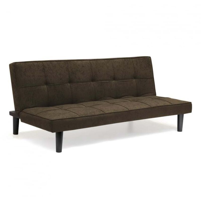 Modus Sofà – Canapé convertible 2 places clic-clac en tissu – Dimensions 179x91x76cm – Confort optimal et design moderne – Marron