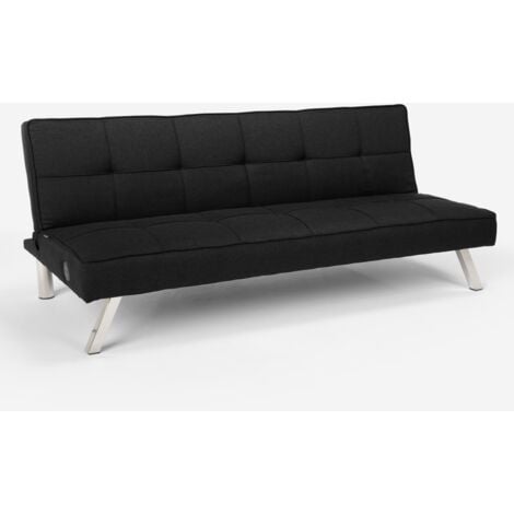 MODUS SOFÀ Canapé convertible en tissu clic-clac avec port USB et pieds en métal Astralis Couleur: Gris