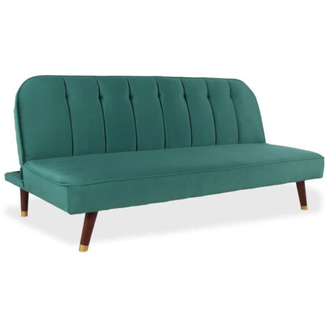 Canapé Convertible en Velours "Seattle" 180cm Vert