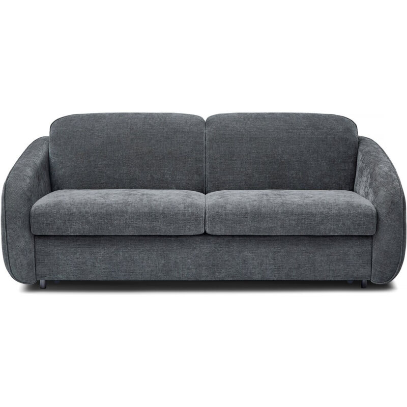Habitat Et Jardin - Canapé convertible express en tissu texturé 'Laurie' - Couchage 140 cm - 3 places - Gris