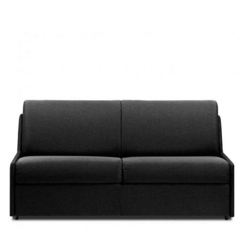 Inside75 - Canapé convertible gain de place express 140cm matelas 14cm neo gris anthracite