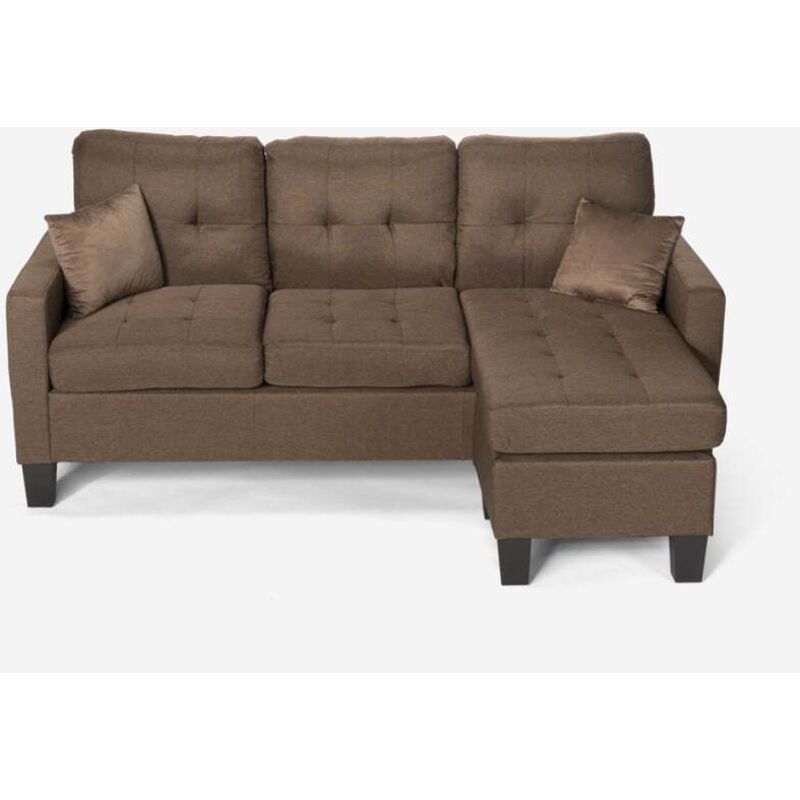Modus Sofà – Canapé d'angle 3 places moderne avec méridienne – Structure en bois stratifié – Housse en tissu 100 % polyester – Confort optimal Modus Sofà – Canapé d'angle 3 places moderne avec méridienne – Structure en bois stratifié – Housse en tissu 100 % polyester – Confort optimal